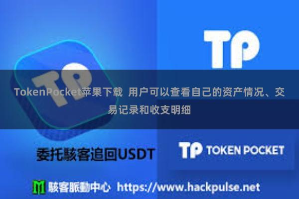 TokenPocket苹果下载  用户可以查看自己的资产情况、交易记录和收支明细